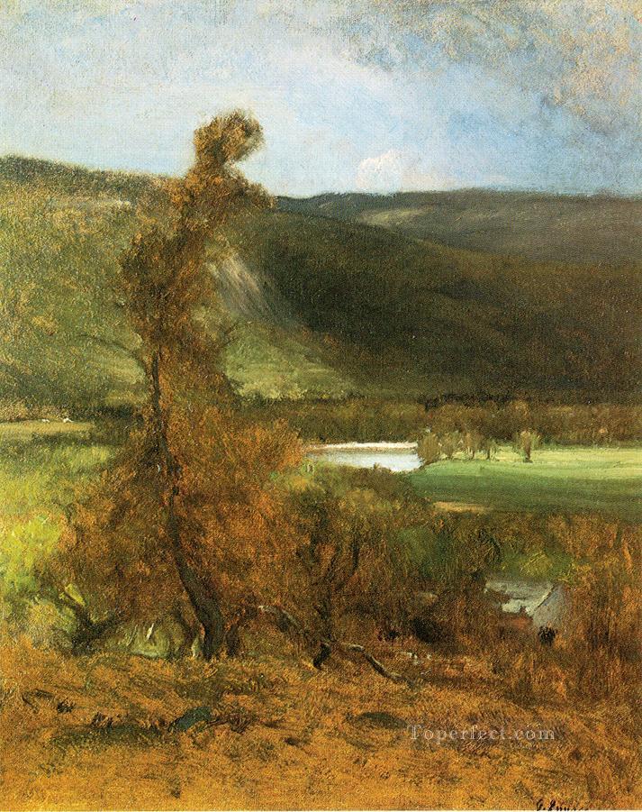 North Conway White Horse Ledge landscape Tonalist George Inness Oil Paintings